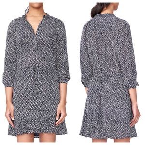 Rebecca Taylor Static Print Silk Dress